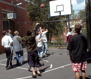 Basketball at Sports Day