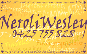 Neroli Wesley: Business card